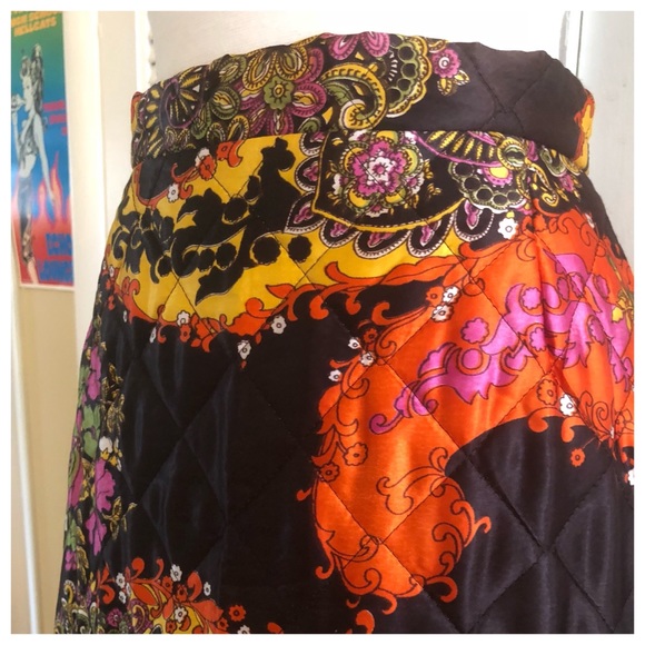 💫sold💫 Vintage Quilted Maxi Skirt by Byer of CA - Picture 4 of 7